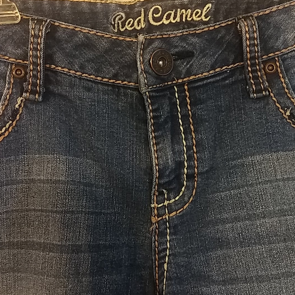 Red Camel Jean Shorts